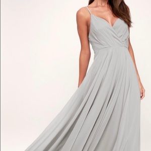 Lulu’s All About Love light grey maxi